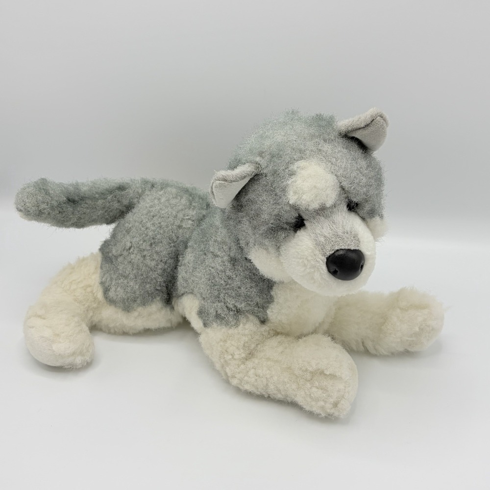 Douglas Siberian Husky Puppy 12" Plush Stuffed Cuddle Toy Flawed